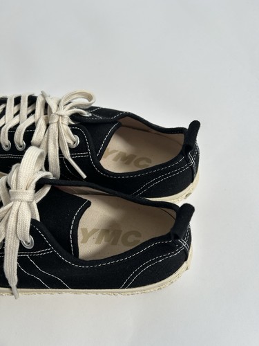 You Must Create YMC Men’s Trainers Sneakers Low Top Canvas Size 7 Black 41 New - Picture 4 of 6