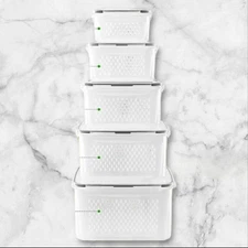 Freshmage Fruit Storage Containers with Colander | Set of 5 | New in Box