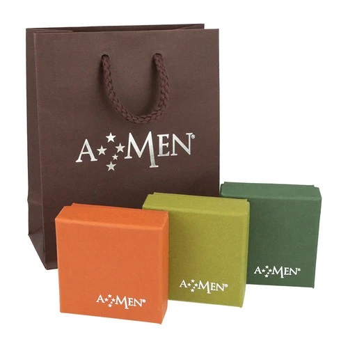 Amen Collana Rosario Donna Uomo Argento 925 Cristalli CROB3 CROBN3 CROBG3 CROBC3 - Immagine 2 di 2