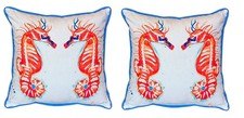 Scratch & Dent Pair of Betsy Drake Coral Sea ...