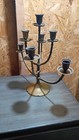 Vintage Brass Menorah 7 Branch Arms Candle Holder 11” Tall Heavy Solid — photo 3