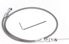 36" Stainless Braided LS Throttle Cable Kit Adjustable Accelerator Cable Compati