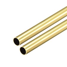 2pcs Brass Round Tube 300mm Length 8mm OD 0.5mm Seamless Straight Pipe Tubing