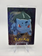 Topps Pokemon Bulbasaur 1999 Stage 1 #01 E1 of 12 Blue Logo Holo Foil LP