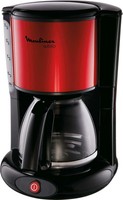 Moulinex FG360D Kaffeeautomat 15 Tassen 1000W Rot-Schwarz Edelstahl