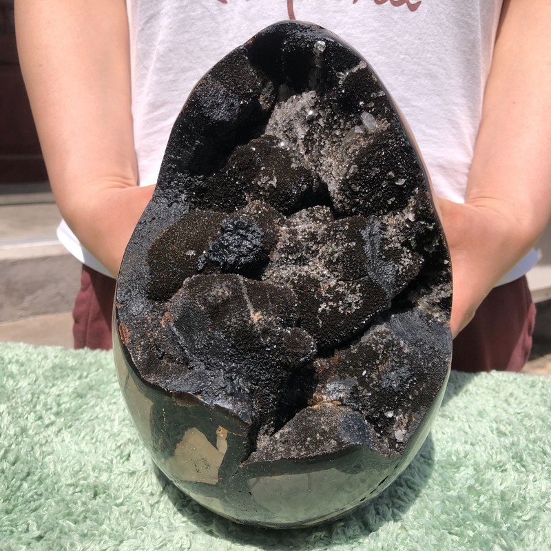 11LB Natural Septarian Dragon Cathedral Crystal Geode Mineral Specimen healing