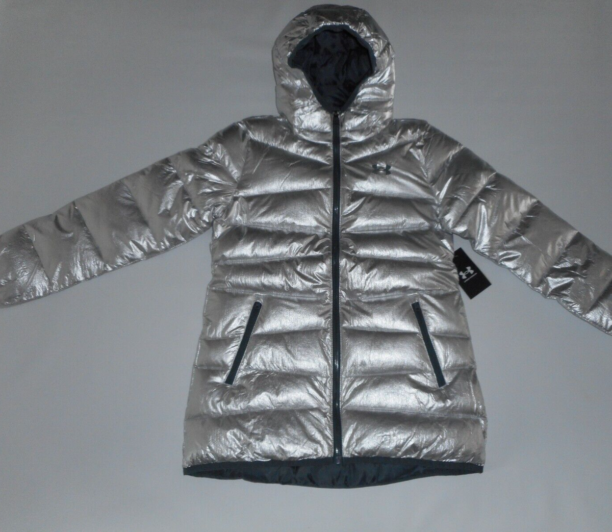 champion jacket kids silver