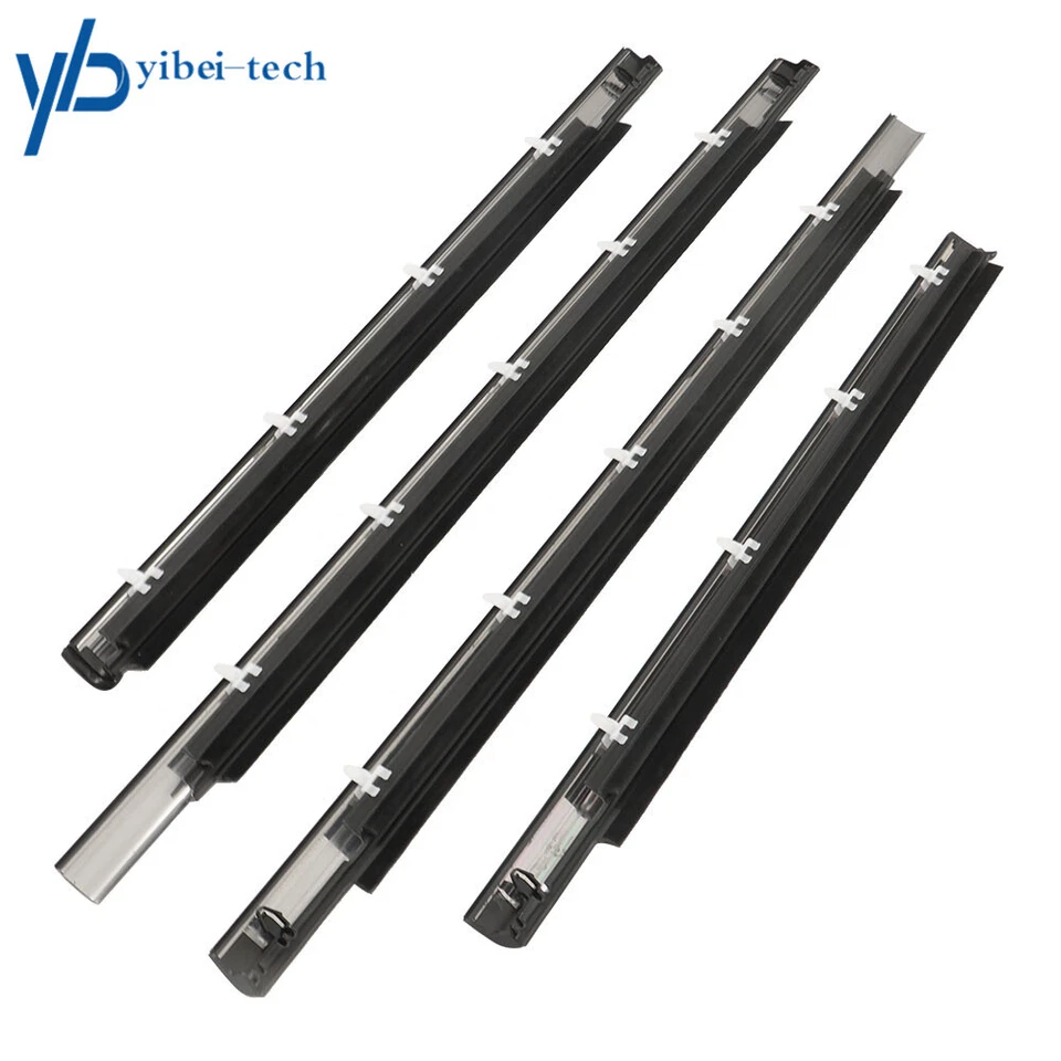 For 2001-2007 Toyota Sequoia Door Molding Weatherstrip 4 Pcs Set Black Rubber - Image 3 of 4