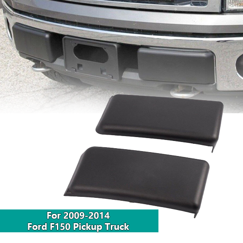 Red Hound Auto Front Bumper Pads Guards Compatible With Ford F-150 F150 2009-2014 Insert Cap Delete Kit Pair RH & LH Both Right And Left Black In | Whizz Frames - Foto 5