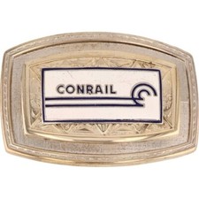 Conrail Consolidated Rail Railroad Locomotive Train RR NOS Vintage Belt Buckle