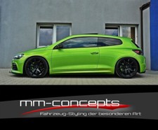 CUP Seitenschweller Ansätze für VW Scirocco R Side Skirts Leisten Schweller ABS 