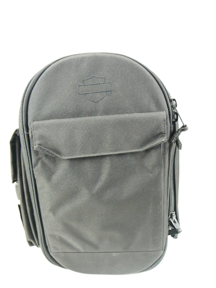 Genuíno OEM Harley Davidson Bolsa de Lona Grande Sissy Bar Logotipo H-D Armazenamento Extra - Imagem 4 de 4
