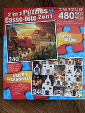 2 in 1 puzzle 480 Pieces Total