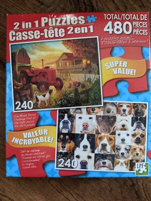 2 in 1 puzzle 480 Pieces Total