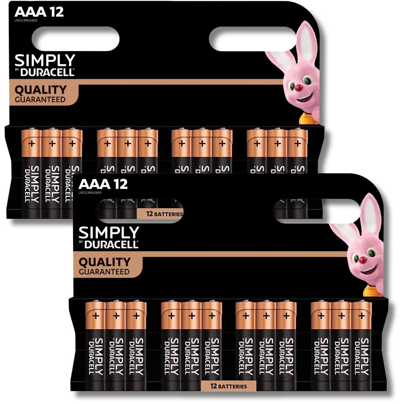 24x DURACELL AAA Batteries Simply LR03 MN2400 1.5V Alkaline *EXPIRY 03/2030*