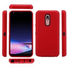 LG Stylo 4 case with inside screen protector,Heavy Duty Shock-Absorption Cover