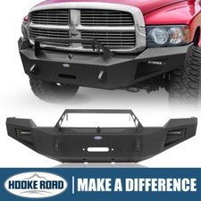 Hooke Road Steel Front Bumper Wskid Plate Fit 2003-2005 Dodge Ram 2500 3500 Hooke Road Steel Front Bumper Wskid Plate Fit 2003-2005 Dodge Ram 2500 3500