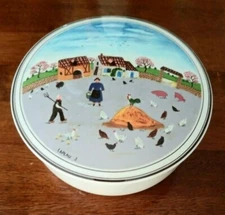 VILLEROY & BOCH Porcelain Luxembourg DESIGN NAIF Trinket Dish with Lid Laplau #3