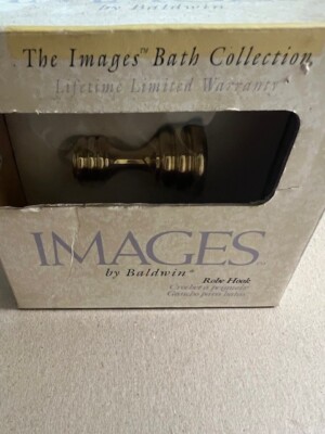 Baldwin Images Collection AEGEAN ROBE HOOK Polished Brass 3515-030 NEW & SEALED