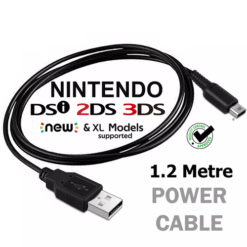 Cable de carga Nintendo 3DS XL 3DS 2DS NDSi DSi XLUSB Cable de alimentación Alimentación - Imagen 2 de 6