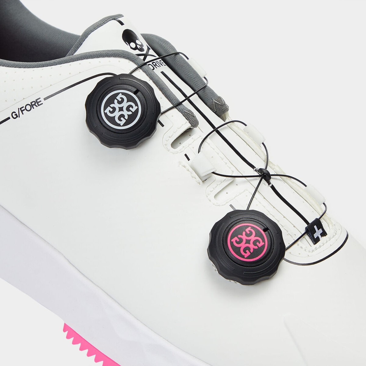G/Fore Perforated G/Drive BOA Golf Shoes Size 12.5 White Grey Pink GMF000040 WOMEN main image 3