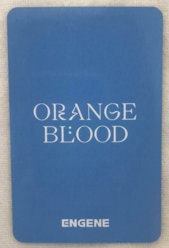 ENHYPEN SUNOO ORANGE BLOOD broadcast Official Photocard Photo card
