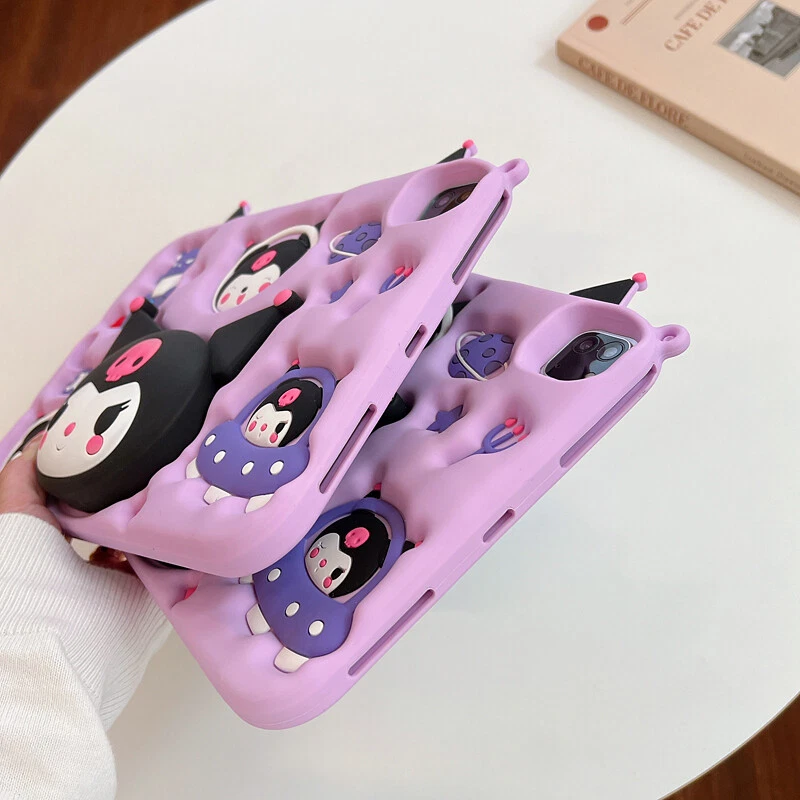 For Apple iPad 10th 9 8 7 mini 6 5 4 3 Air 1 2 Pro Kuromi Shockproof Case Cover  - Image 4 of 4