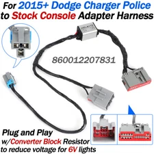 For 2015-2020 Dodge Charger Police to Stock Console Adapter Harness 860012207831