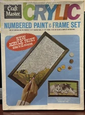 Craft Mater Crylic Numbered Paint & Frame Set 16102 “Nap Time” Cats/Kittens