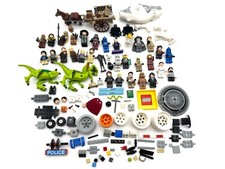 LEGO Lot of USED / BROKEN Parts, Minifigures, and Dinosaurs READ DESCRIPTION 