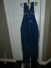 Big Smith Work Farm Trucker Hipster Bib Overalls Carpenter Loop Size 36/30.5