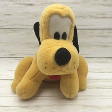 Walt Disney World 10" Sitting Pluto Plush Pup Stuffed Animal Toy