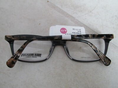 NEW True Religion Eyeglass Frames T026 Black 51-17-135  display picture 1