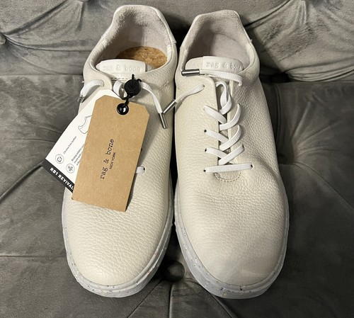 rag and bone white leather sneakers