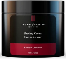 The Art of Shaving Sandalwood Shaving Cream for Men - Mens Beard Care, Protects