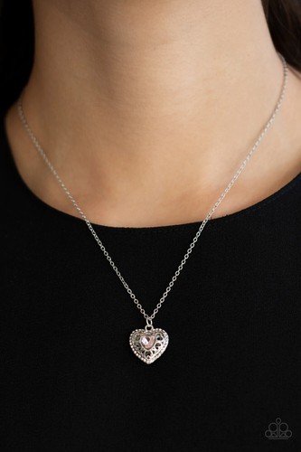 Heart - Pink Necklace | eBay