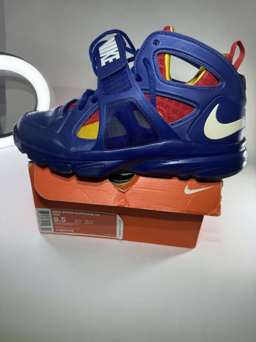 414975-416 Nike Huarache TR Mid QS DC Comics “Superman “ Size 9.5