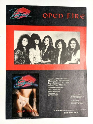 AEROSMITH / STEVEN TYLER LIVE / BARRACUDA / MAGAZINE FULL PAGE PINUP CLIPPING - Picture 2 of 2