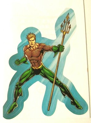 Aquaman DC Justice League Vending Sticker Decal