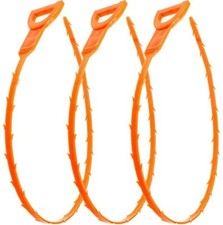 3 Pack 23.6 Inch Drain Snake Hair Drain Clog Remover Cleaning Tool