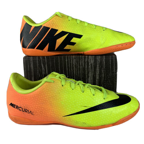Nike Mercurial Victory IV Youth 3Y Yellow Orange Soccer Cleats | eBay