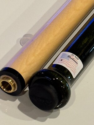 PECHAUER JUMP CUE WINE STAIN NEW STYLE PILOTED JOINT G10 TIP BRASS