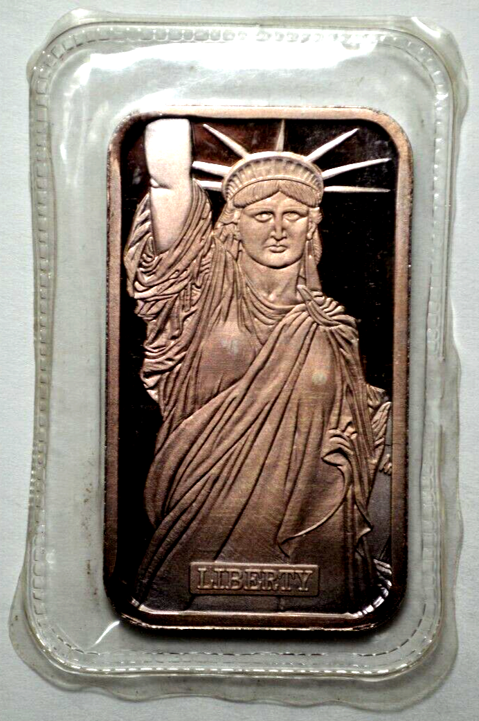 MTB Lady Liberty Freedom 1 OZ 999 SILVER BAR W/Serial# Rare