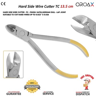 Dental TC Hard Wire Cutter Arch Wire 13.5cm Orthodontic Ligature Cutting Plier