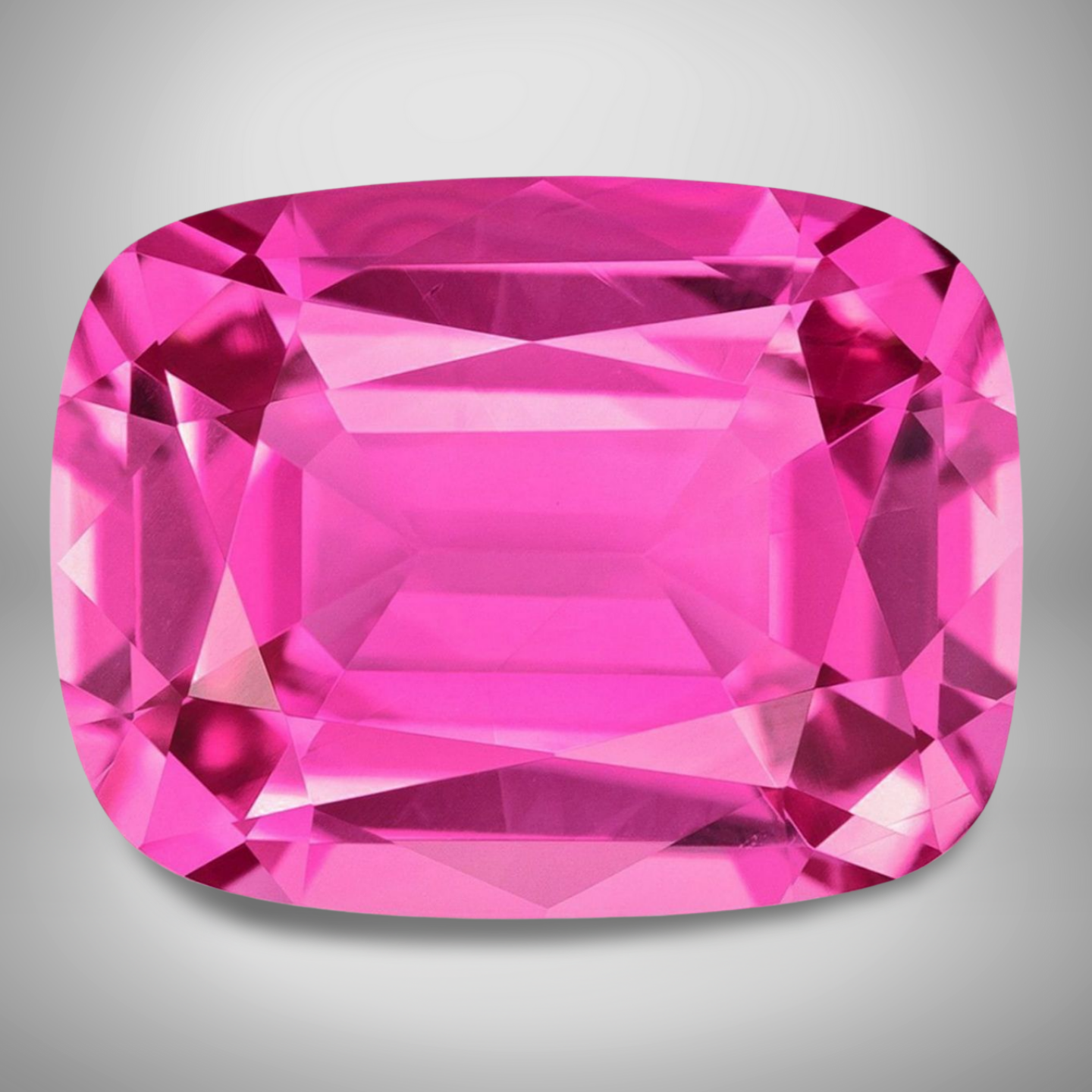 Pink Tourmaline Cushion Cut Loose Gemstone 2 Carats 9x7mm Lustrous