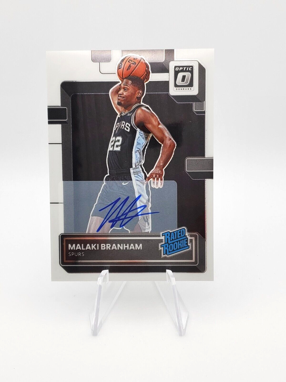 2022-23 Panini Donruss Optic Rated Rookie #222 Malaki Branham AUTO