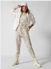 ATHLETA Balance Microfleece Sweatshirt Jacket 1X Plus Magnolia White 983654