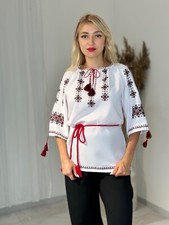 HANDMADE EMBROIDERY Ukraininan national blouse Vyshyvanka