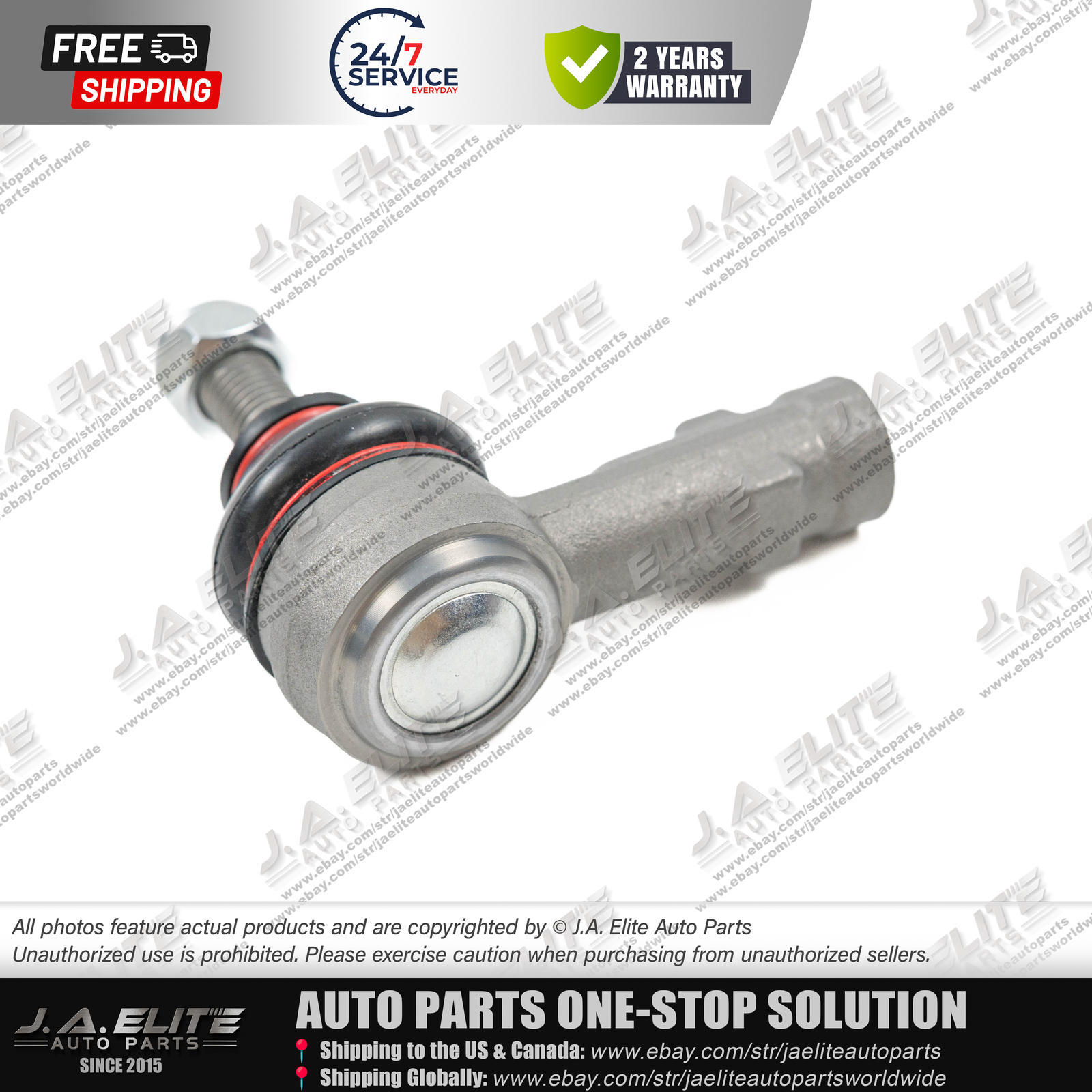 2 pcs Outer Tie Rod Ball Joints fit Bentley Mulsanne (2010+) 3Y0422811