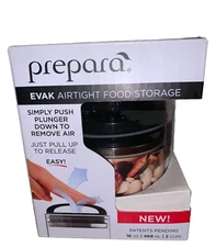 Prepara Evak Airtight Food Storage Glass 16 OZ NEW Keeps Food Fresh Longer
